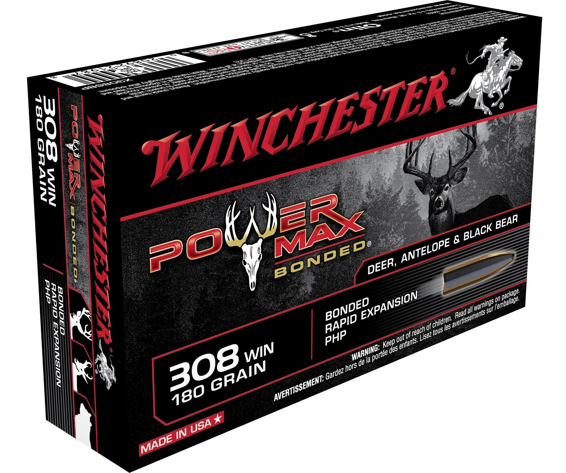 WINCHESTER POWER MAX BONDED .308 WIN. 11,7 G - For rifles