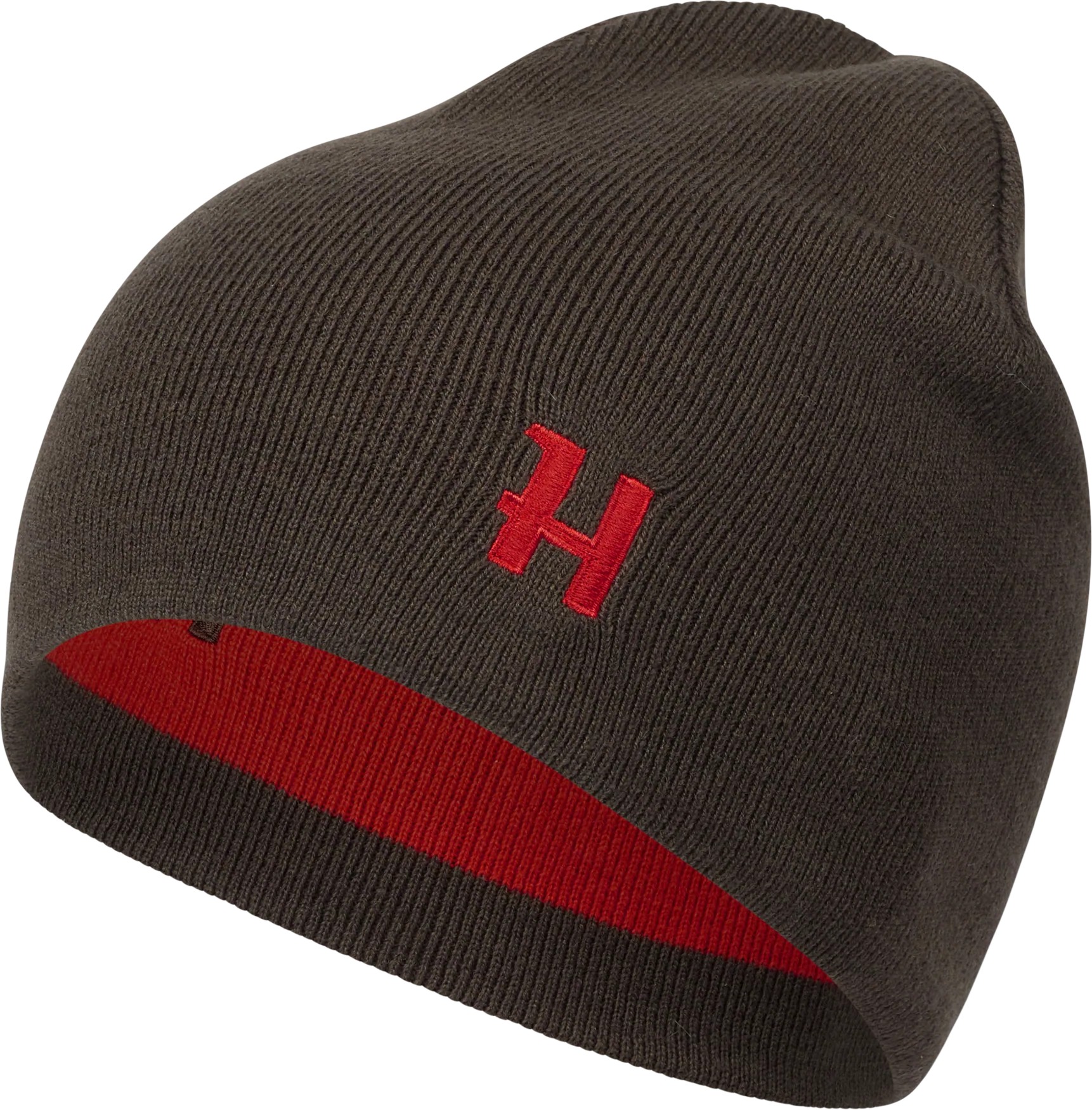 MÜTS HÄRKILA ASPIRE REVERSIBLE BEANIE SHADOW BROWN/RED