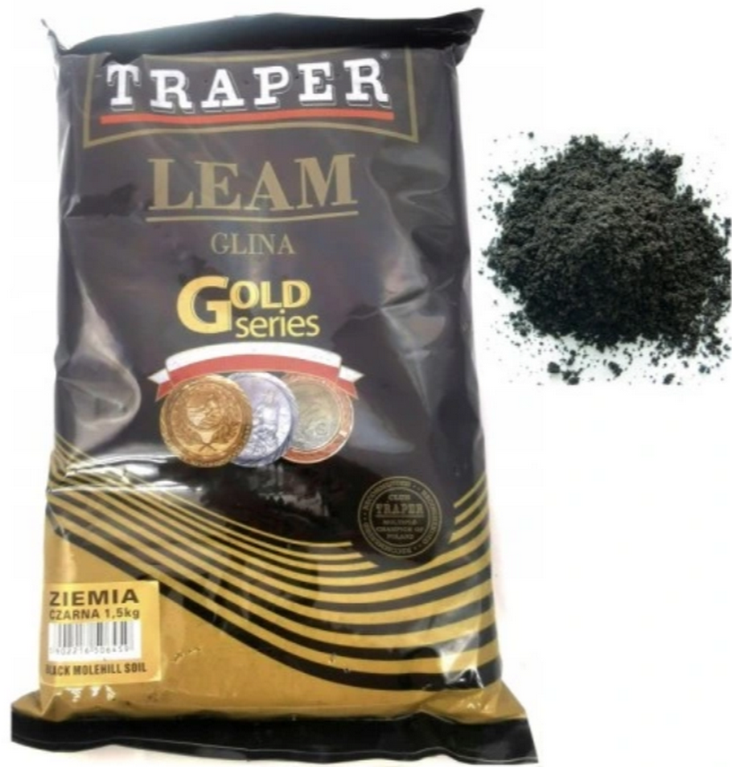 TRAPER GOLD SERIES GROUNDBAIT ADDITIVE SOIL BLACK 1,5 KG