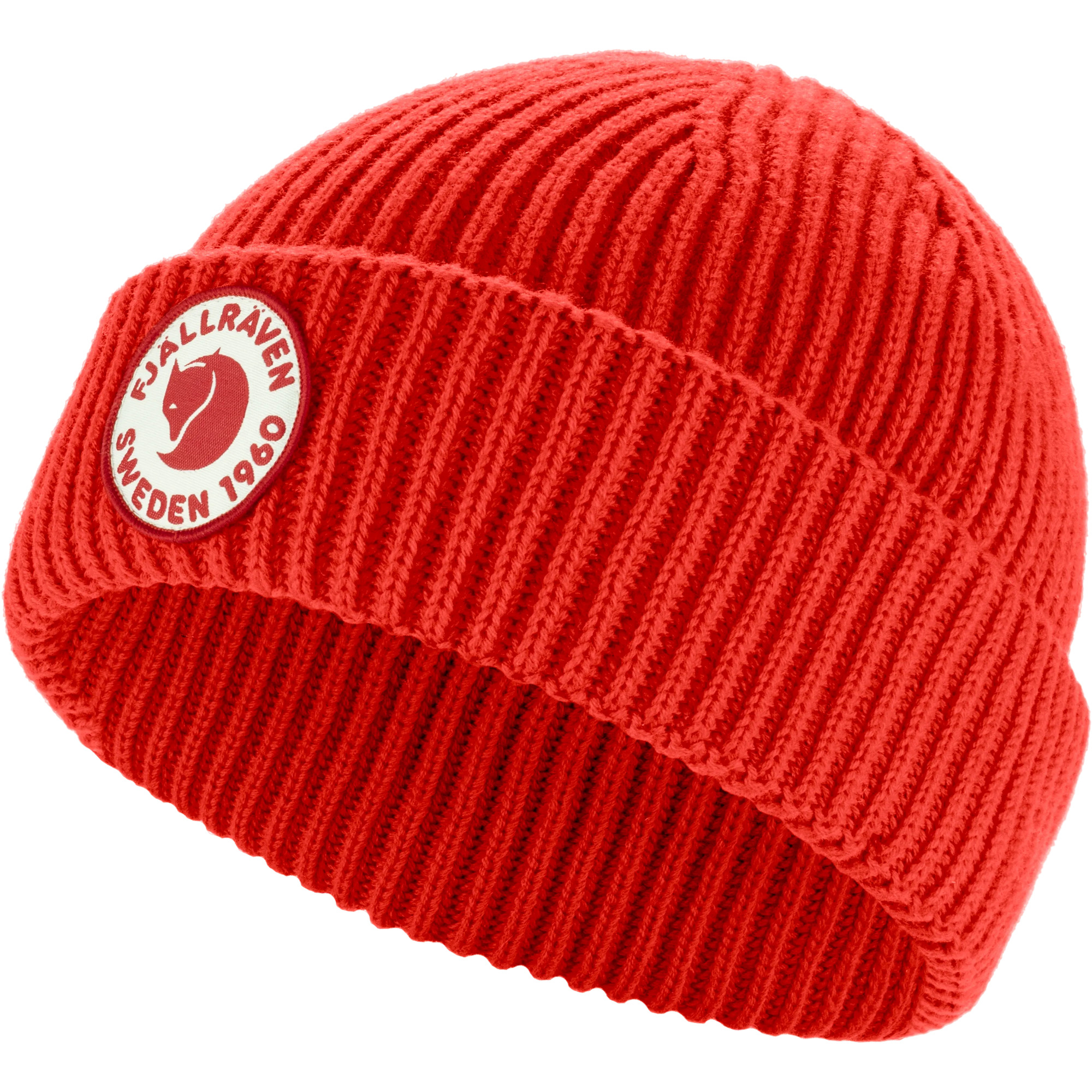FJÄLLRÄVEN 1960 LITE LOGO HAT ШАПКА ИЗ МЕРИНОСОВОЙ ШЕРСТИ TRUE RED