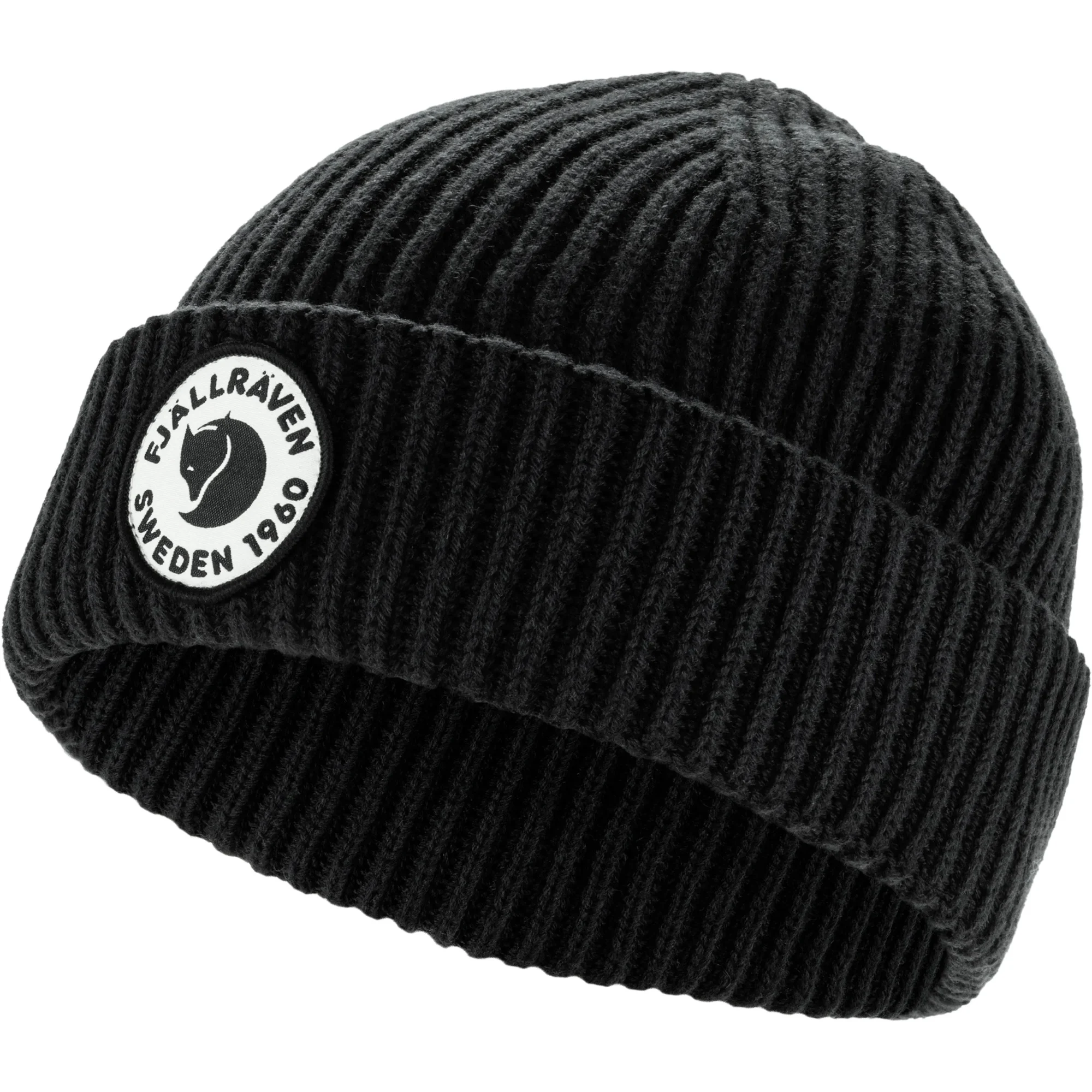 FJÄLLRÄVEN 1960 LITE LOGO HAT ШАПКА ИЗ МЕРИНОСОВОЙ ШЕРСТИ BLACK