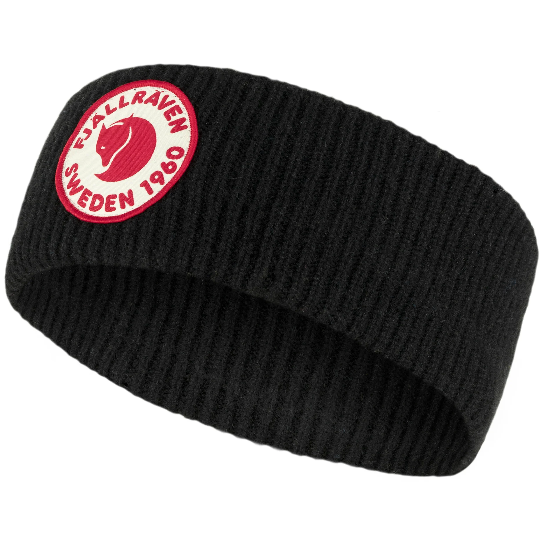 FJÄLLRÄVEN 1960 LOGO HEADBAND ШЕРСТЯНАЯ ПОВЯЗКА НА ГОЛОВУ BLACK