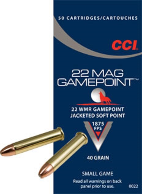 CCI .22WMR GAMEPOINT JSP 2,59 G