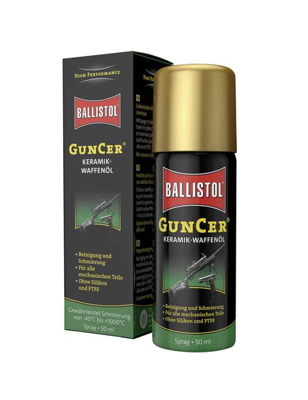 КЕРАМИЧЕСКОЕ МАСЛО BALLISTOL GUNCER 50 МЛ