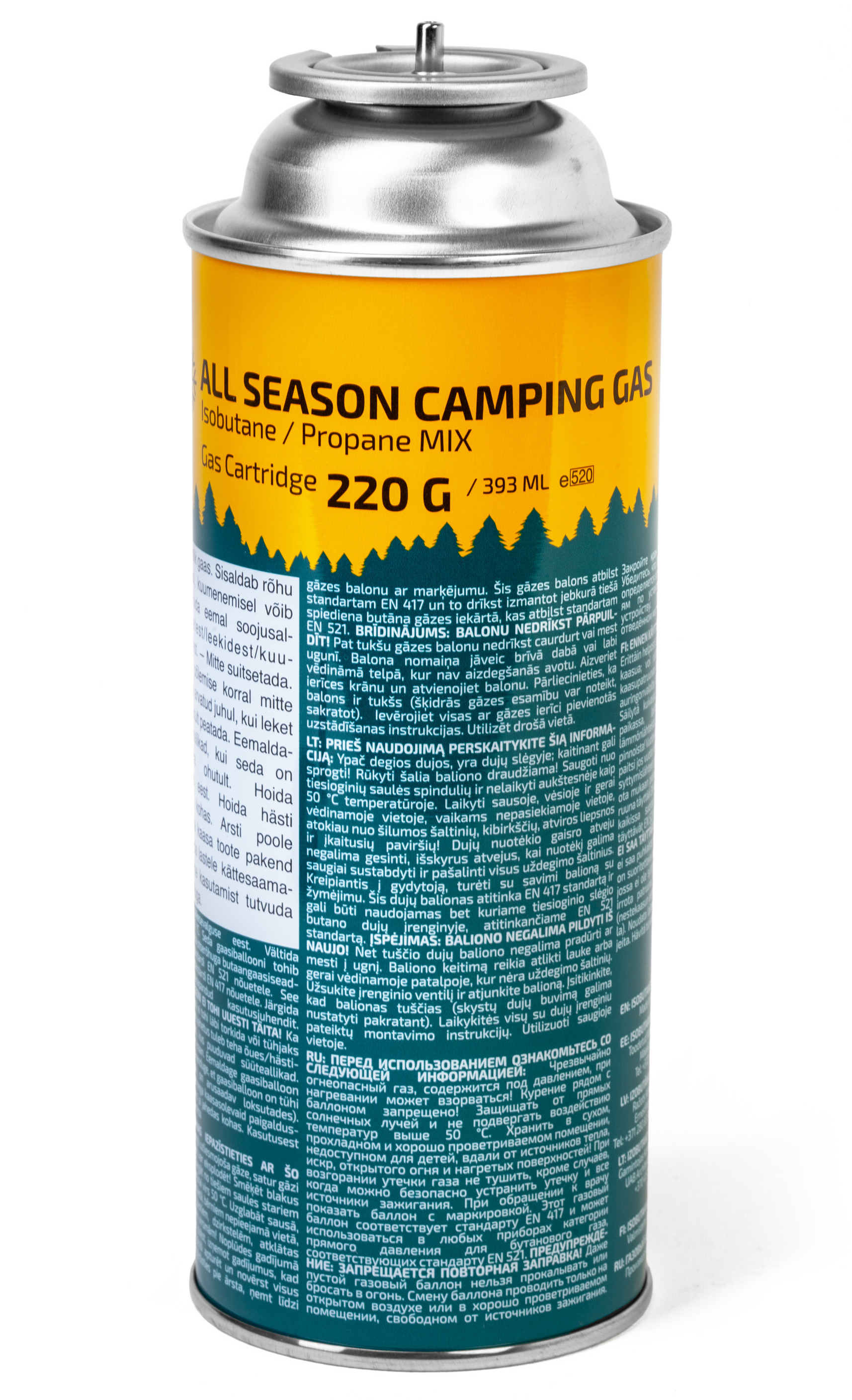 ARCTIX ALL SEASON CAMPING GAS BAYONET 220 G