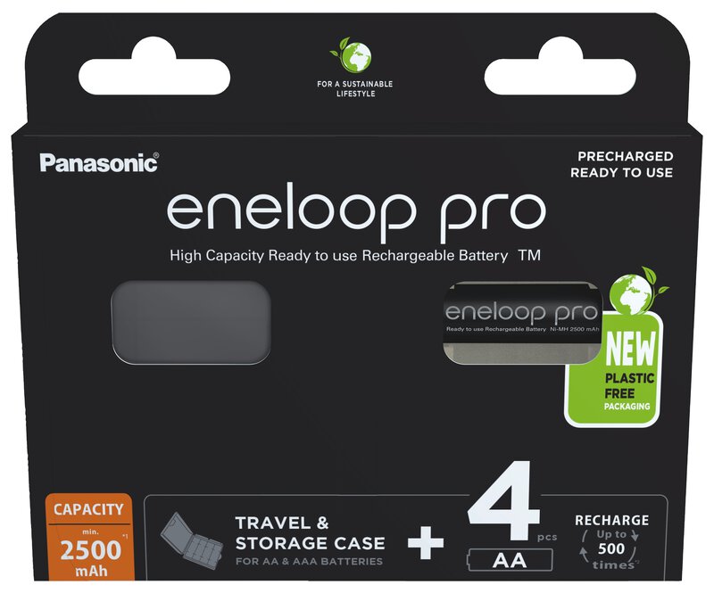 AKU PANASONIC ENELOOP PRO AA/HR6 4-PAKK + KARP