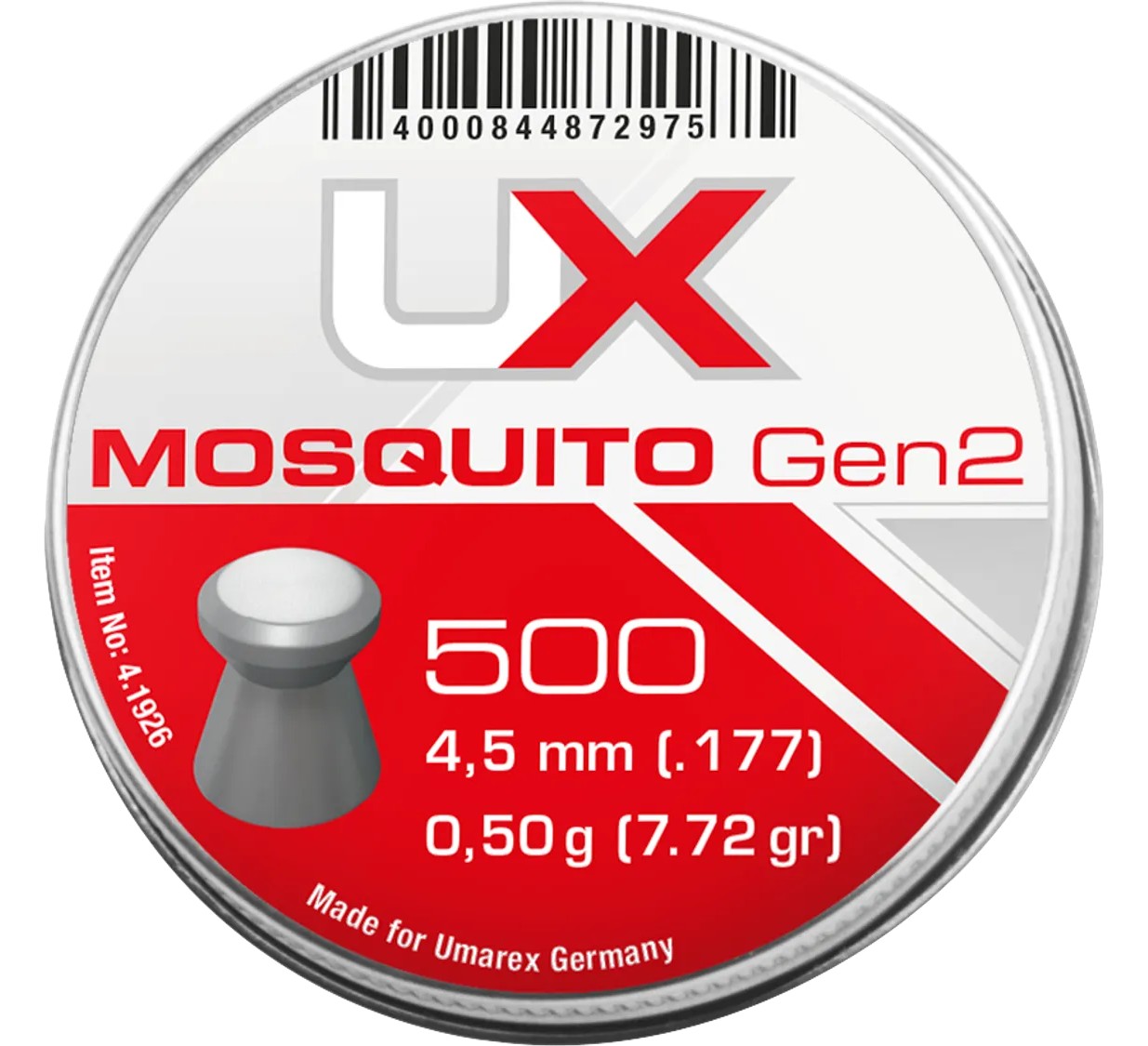 UX MOSQUITO GEN2 PELLETS 4.5 MM 500 PCS