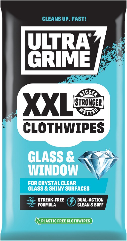 ULTRAGRIME XXL GLASS&WINDOW CLEANING CLOTHES 20 PCS
