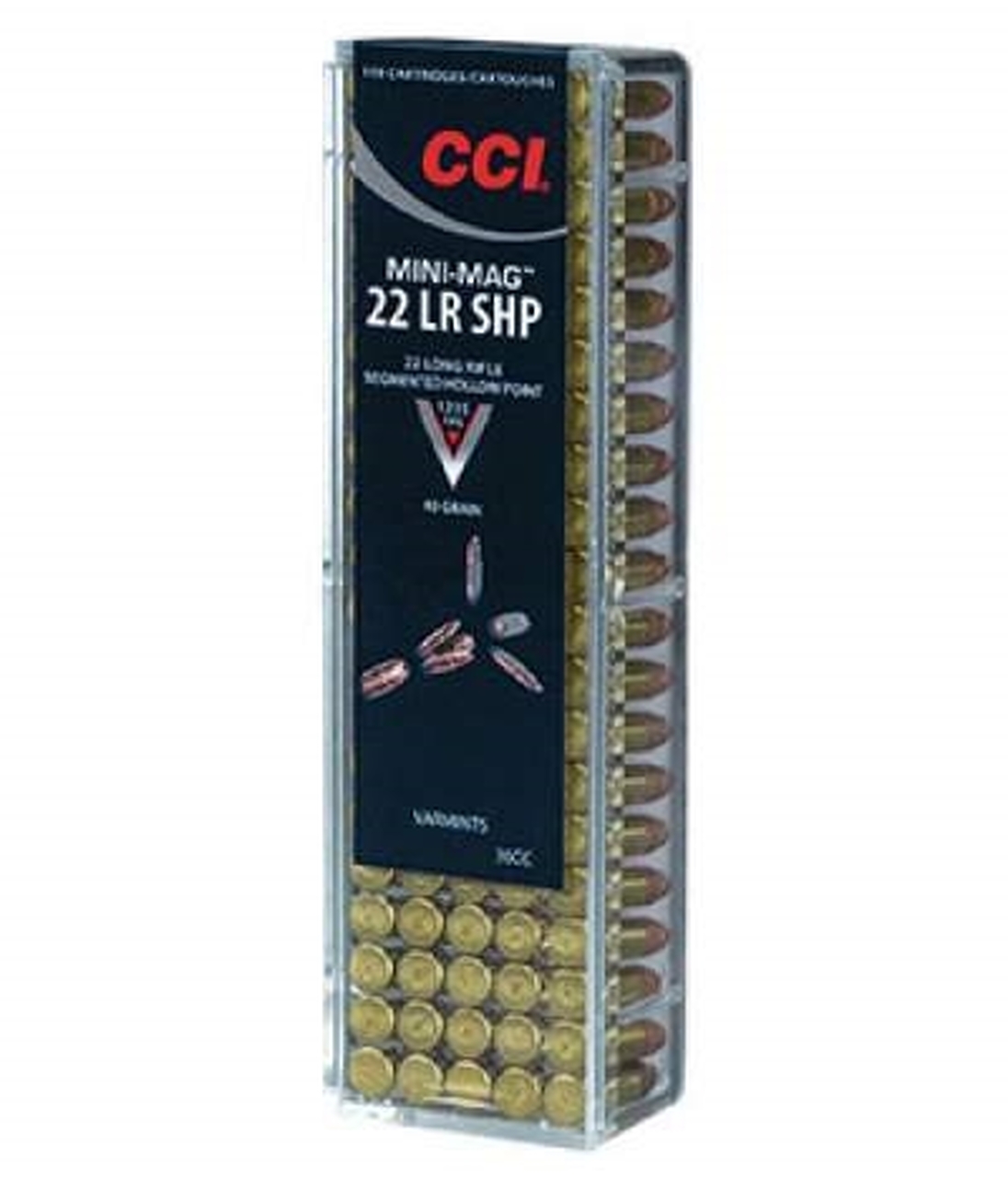 CCI .22LR MINI MAG SEGMENTED HP 2.59 G 376 M/S