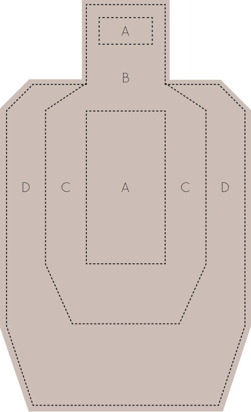 GRENADER IPSC METRIC TARGET 76X46 CM