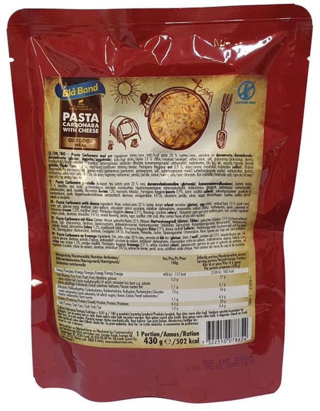 BLA BAND PASTA CARBONARA WITH CHEESE 430 G