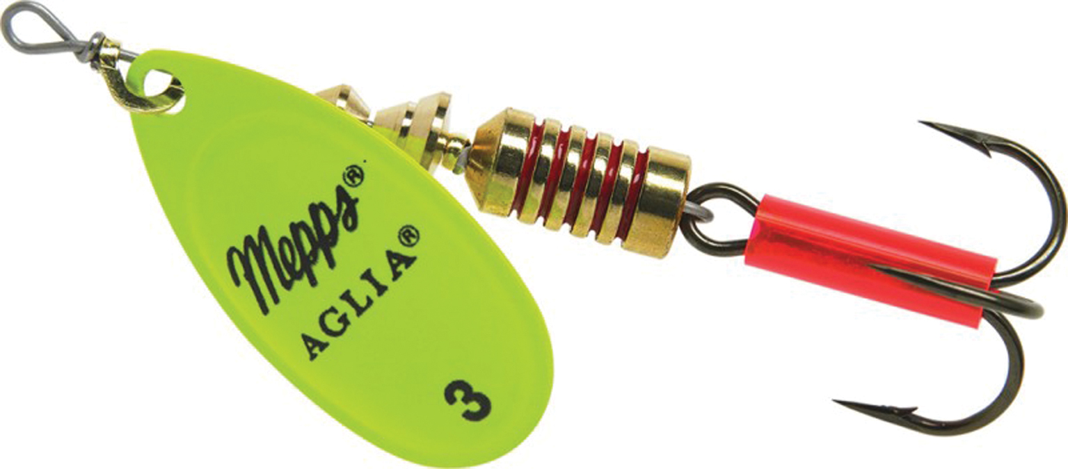 ВРАЩАЮЩАЯСЯ БЛЕСНА MEPPS AGLIA FLUO 4,5 Г