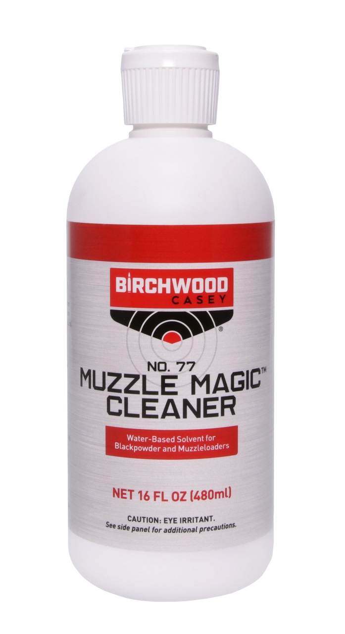 BIRCHWOOD CASEY MUZZLE MAGIC NO 77 BLACK POWDER SOLVENT 16 OZ