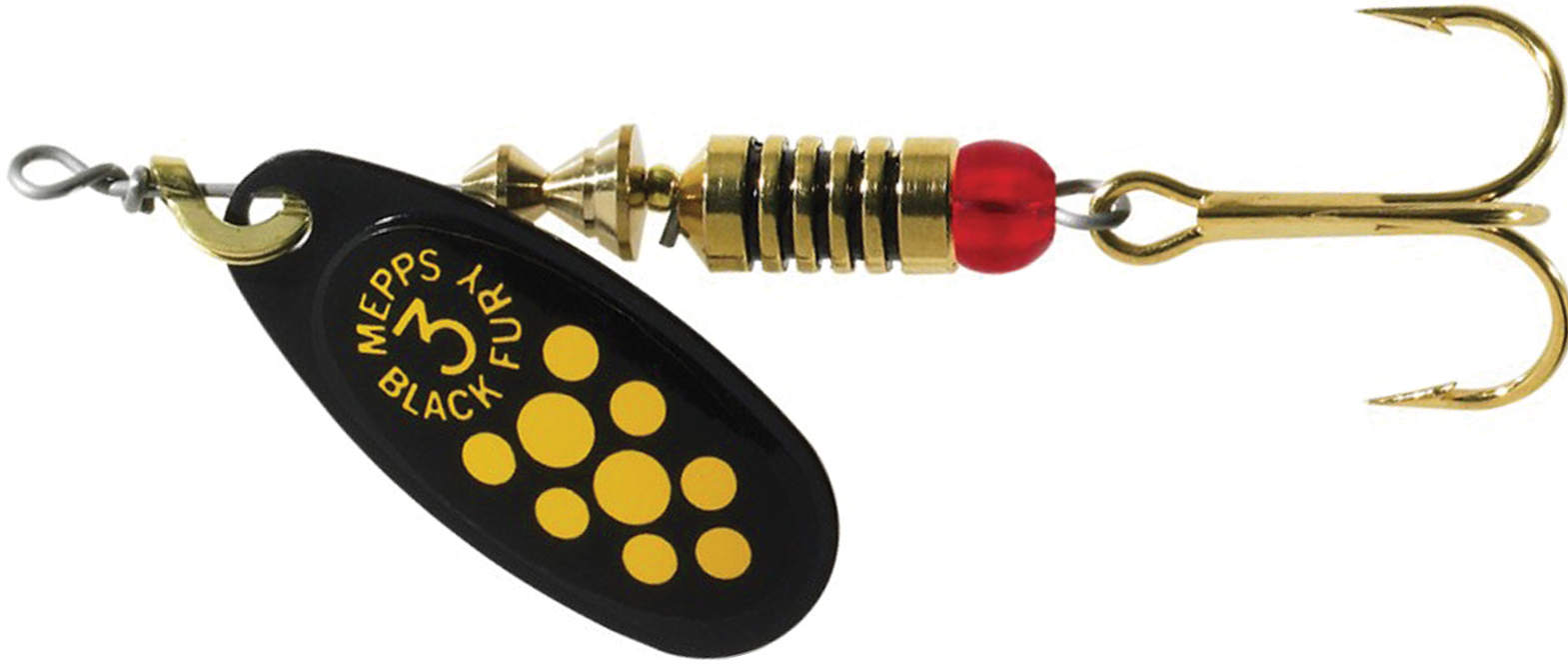 ВРАЩАЮЩАЯСЯ БЛЕСНА MEPPS BLACK FURY JAUNE 3,5 Г