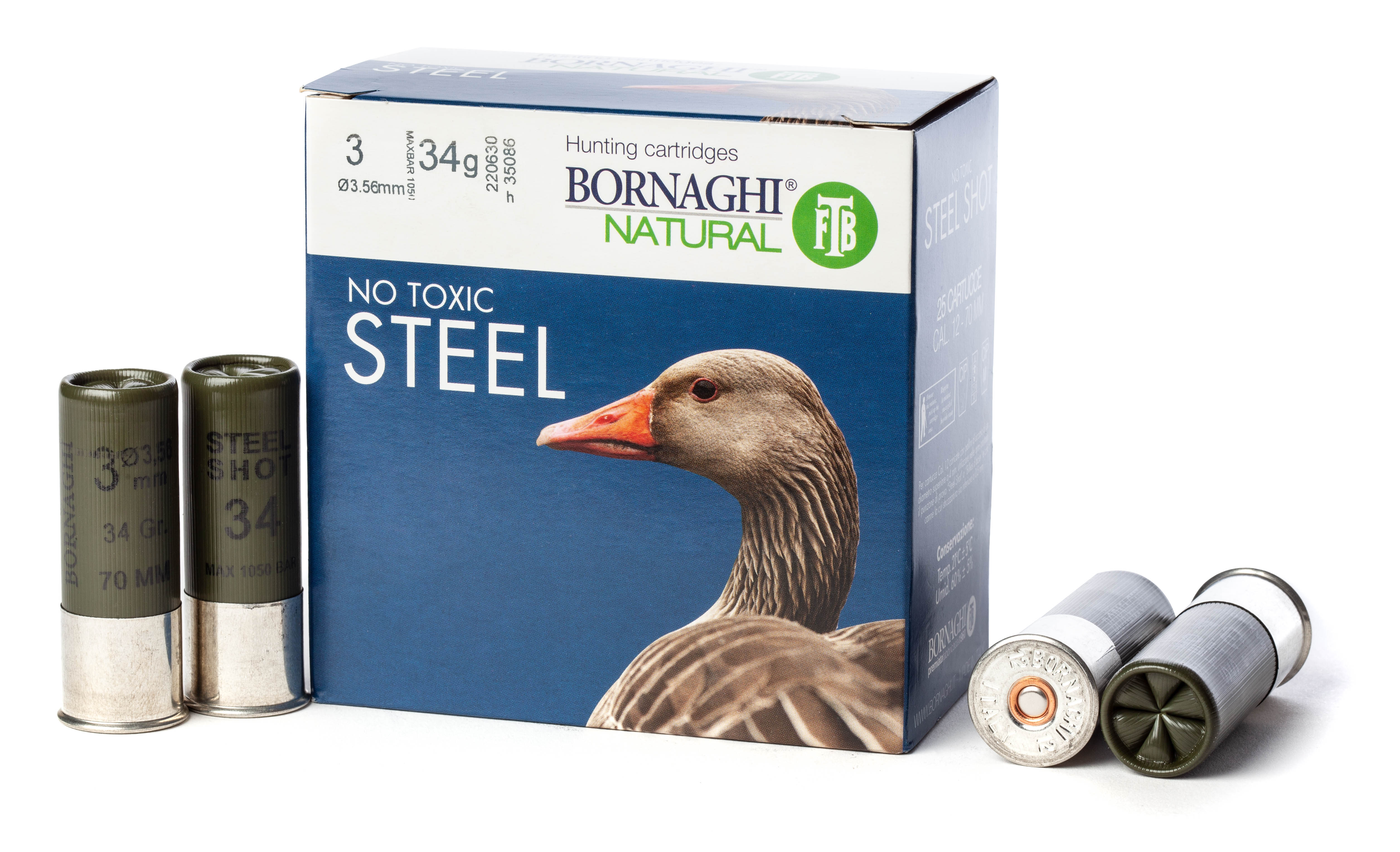 ПАТРОН BORNAGHI .12/70 STEEL 34 G
