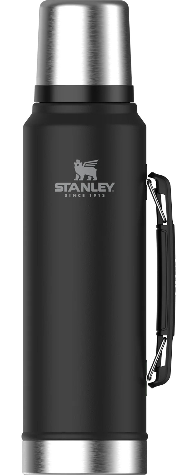 STANLEY CLASSIC LEGENDARY VACUUM BOTTLE 1,0 L MATTE BLACK PEBBLE