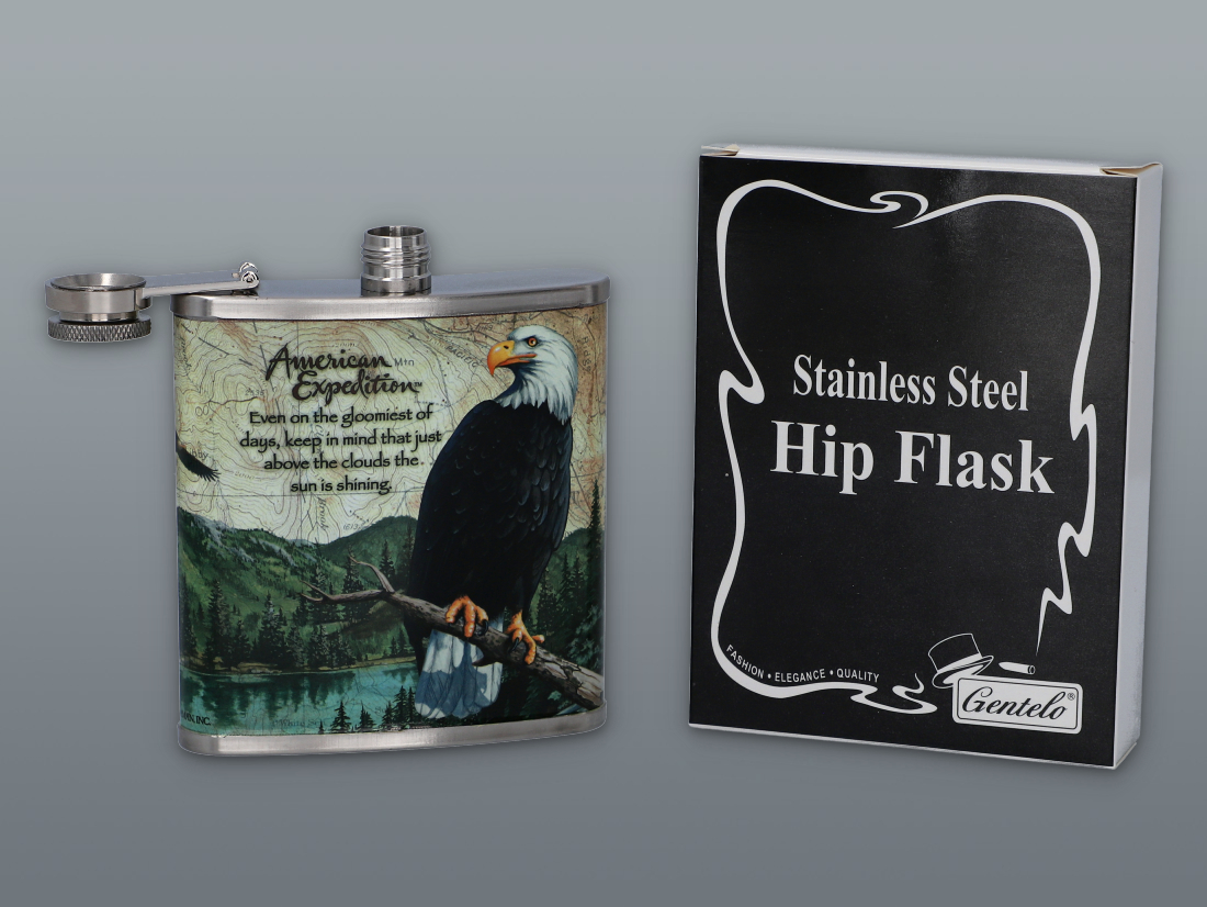 GENTELO EAGLE THEMED HIP FLASK