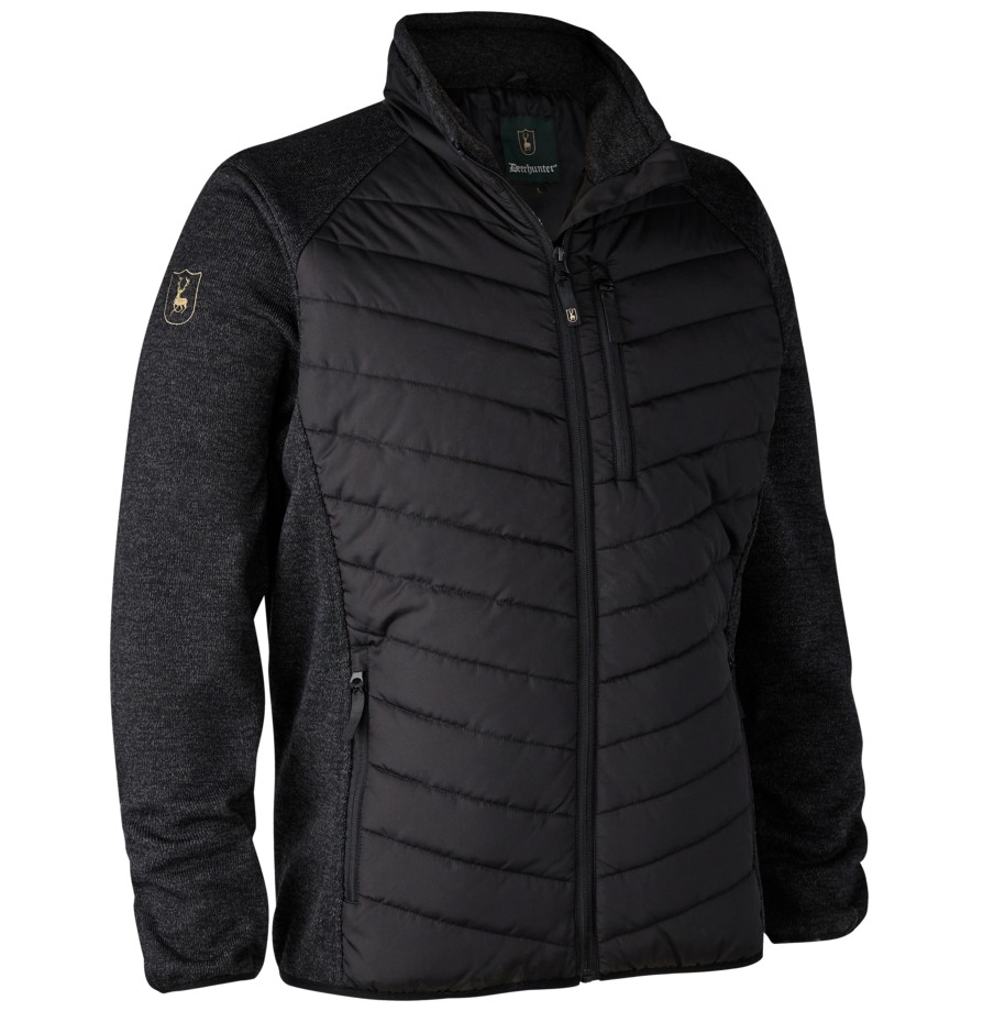 JOPE DEERHUNTER MOOR PADDED KNIT BLACK