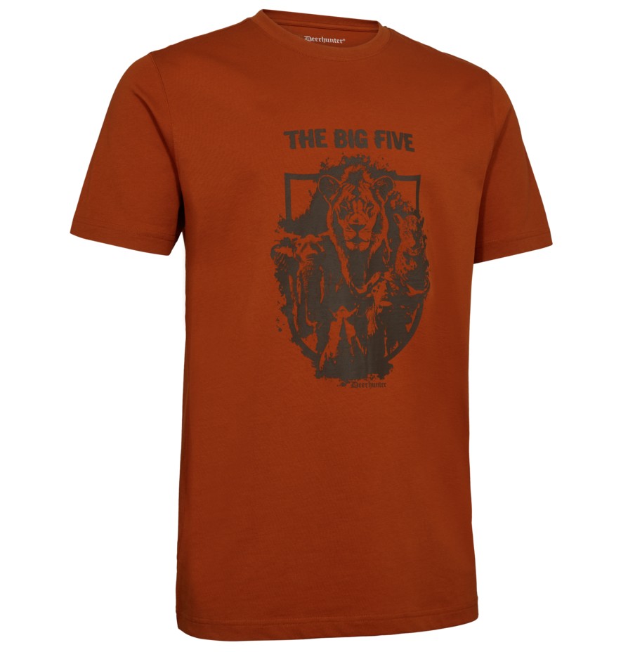 DEERHUNTER WESTON T-SHIRT OAK RUST