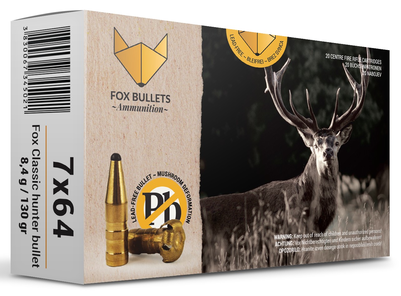 ПАТРОН FOX CLASSIC HUNTER 7x64 8,4 G