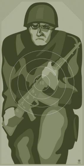 GRENADER MILITARY TARGET 50x100 CM