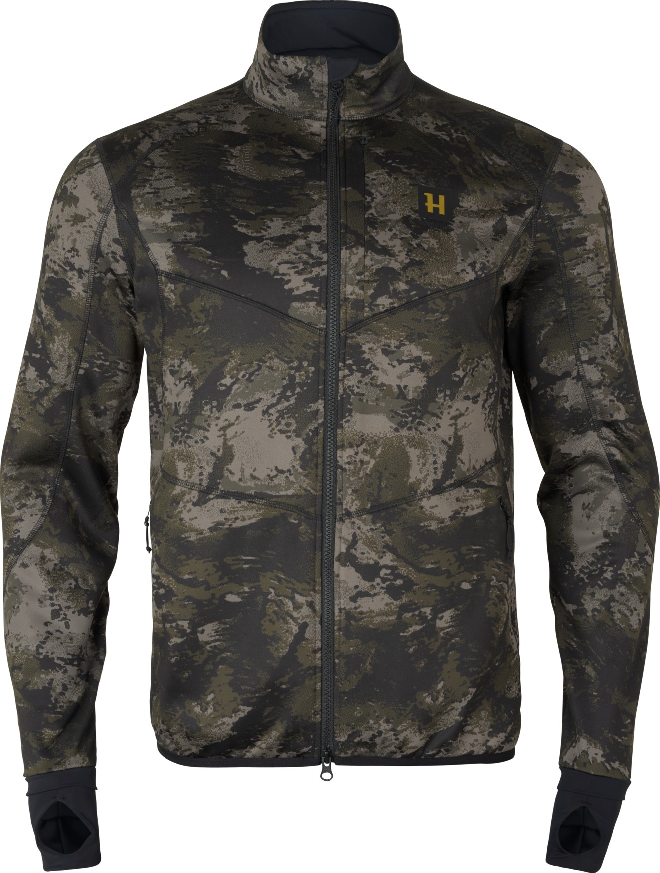 ФЛИСОВАЯ КУРТКА HÄRKILA NOCTYX CAMO FULL ZIP AXIS MSP BLACK