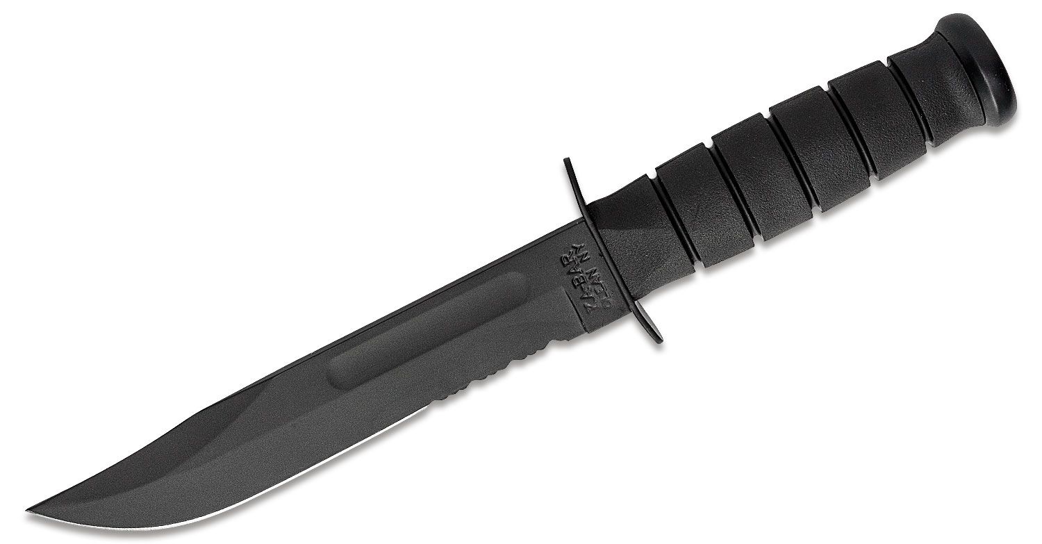 НОЖ KA-BAR BLACK KYDEX SHEATH SERRATED EDGE
