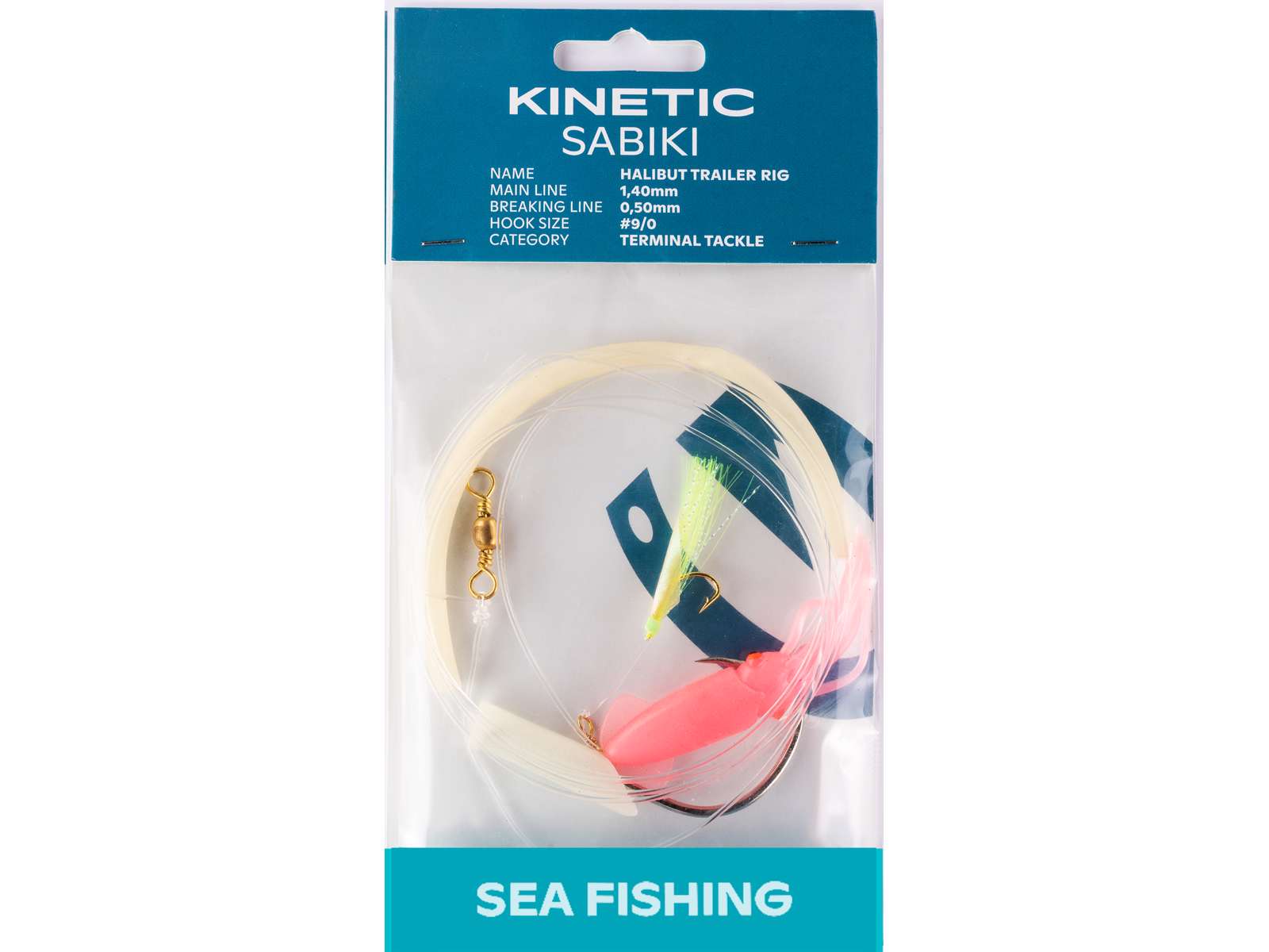 PILKERI LIPS KINETIC HALIBUT TRAILER 9/0 PINK/GLOW