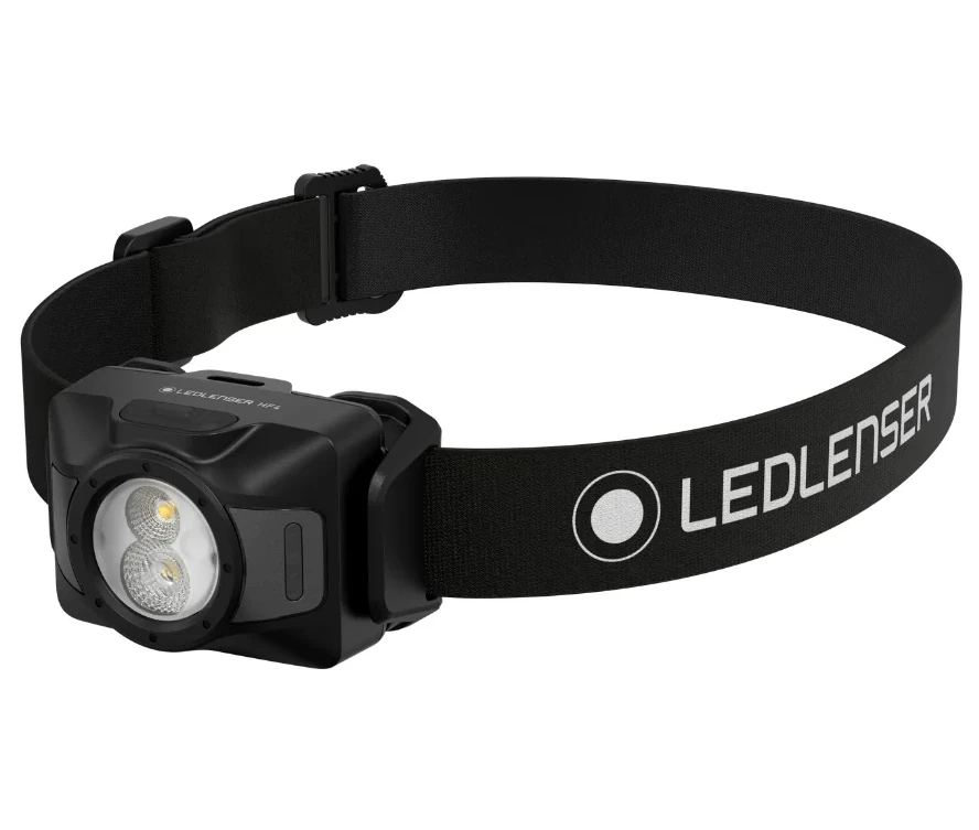 LEDLENSER HF4 450 LUUMENIT AKUTOITEL PEALAMP BLACK