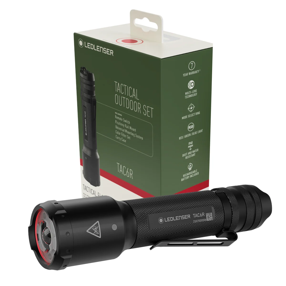 LEDLENSER TAC6R TACTICAL OUTDOOR SET 2000 LM