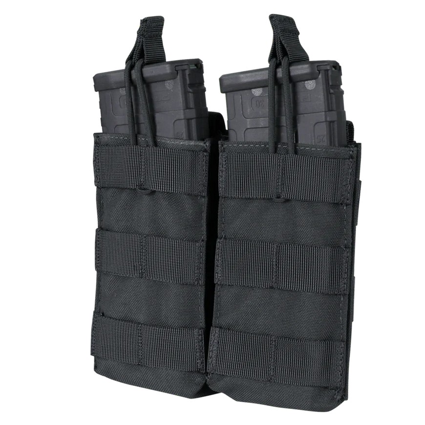 CONDOR DOUBLE M4/M16 OPEN TOP MAG POUCH BLACK