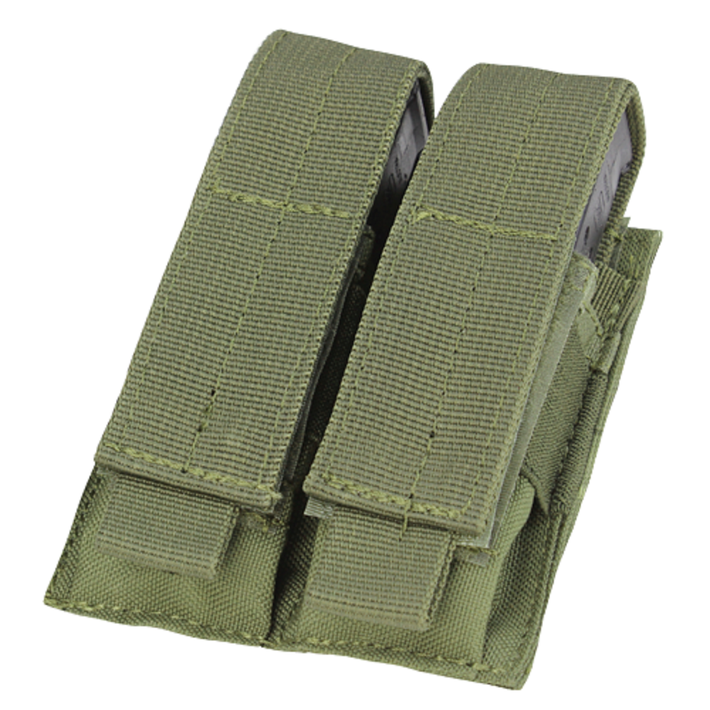 SALVETASKU CONDOR DOUBLE PISTOL MAG POUCH OLIVE DRAB