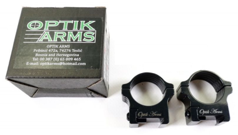 КОЛЬЦА ДЛЯ ПЛАНКИ ВИВЕРА OPTIK ARMS 30 MM THUMB SCREW 6