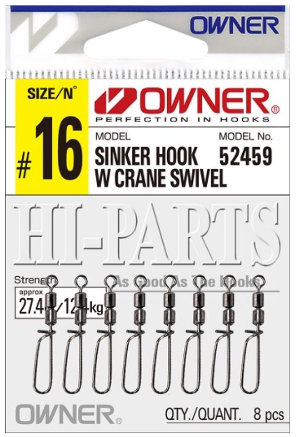 OWNER SINKER HOOK WITH CRANE