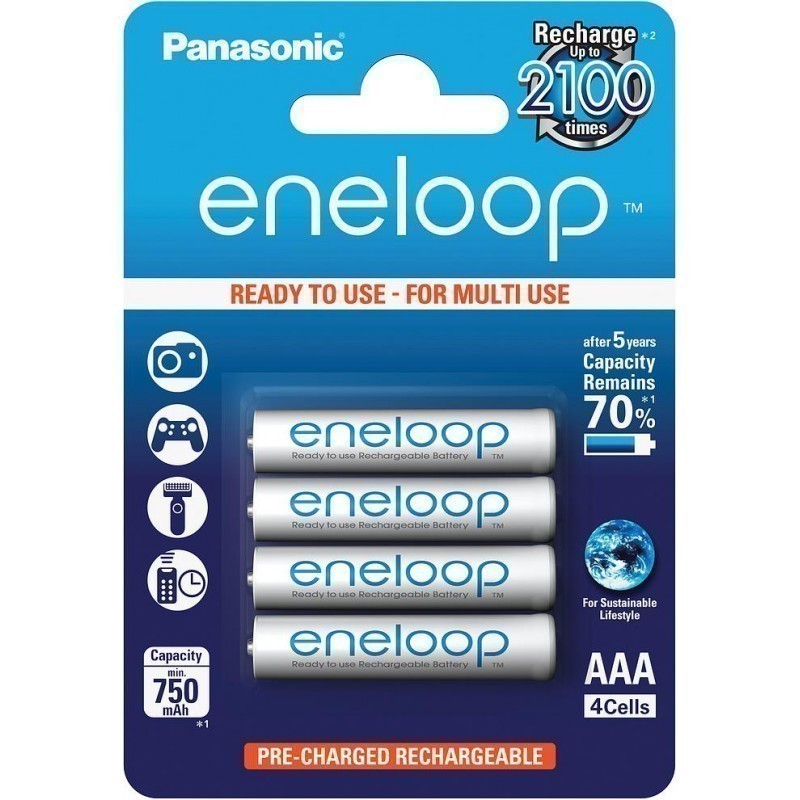 PANASONIC ENELOOP AKU AAA 750 mAh 4 TK
