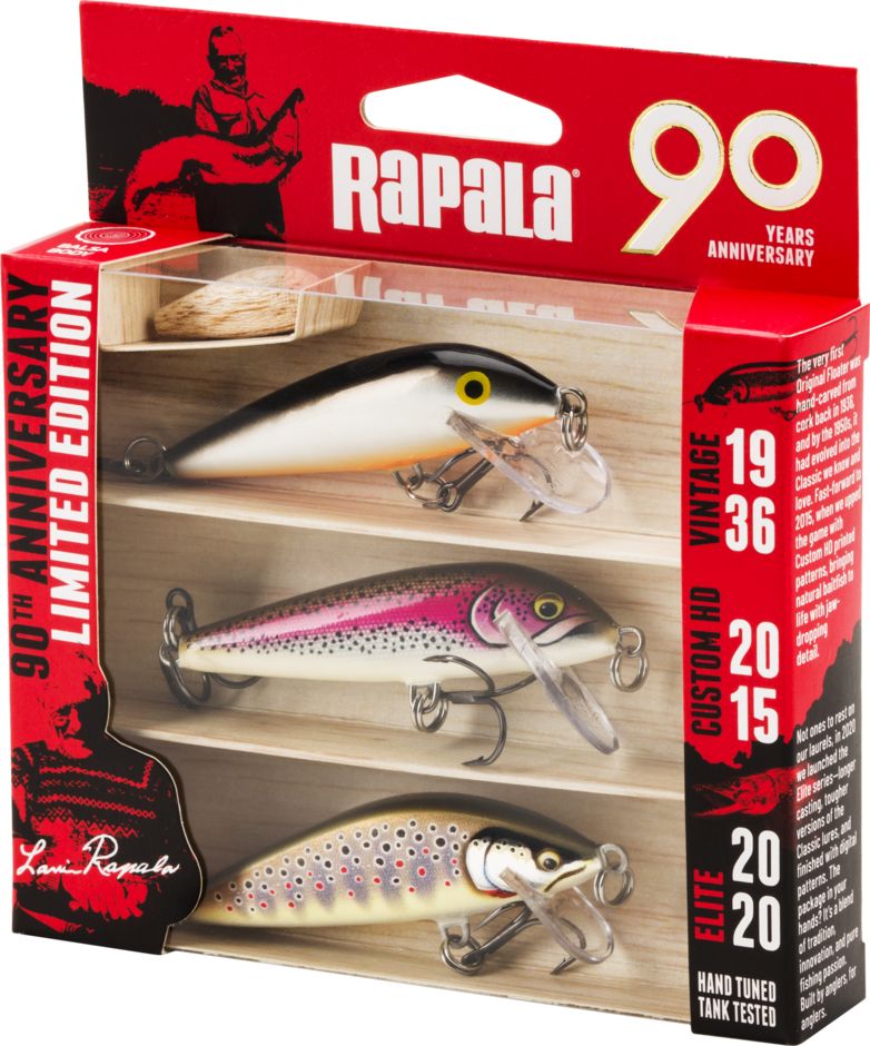 RAPALA 90 YEARS LURE KIT COUNTDOWN MID NATURISTIC