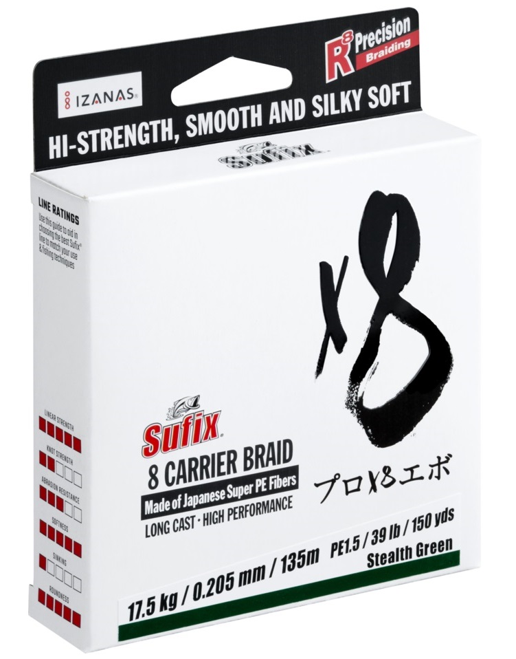 SUFIX X8 NÖÖR STEALTH GREEN 150 M