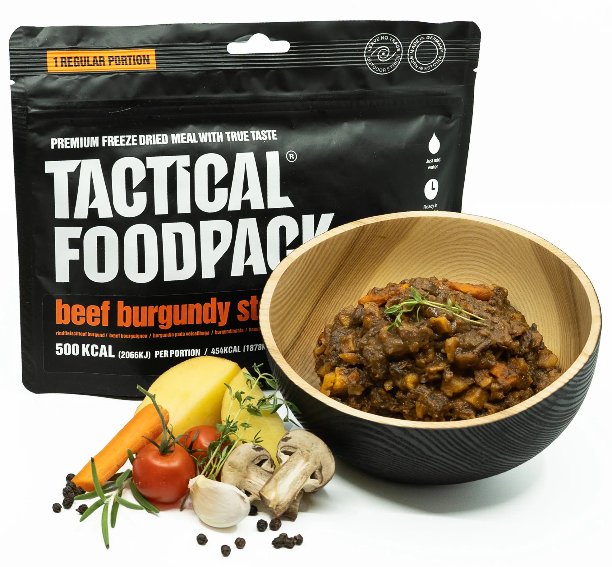 TACTICAL FOODPACK ТУШЁНОЕ ГОВЯЖЬЕ РАГУ ПО-БУРГУНДСКИ