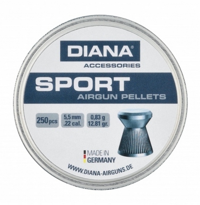 DIANA SPORT AIRGUN PELLET 5,5 MM 0,83 G 250 PCS