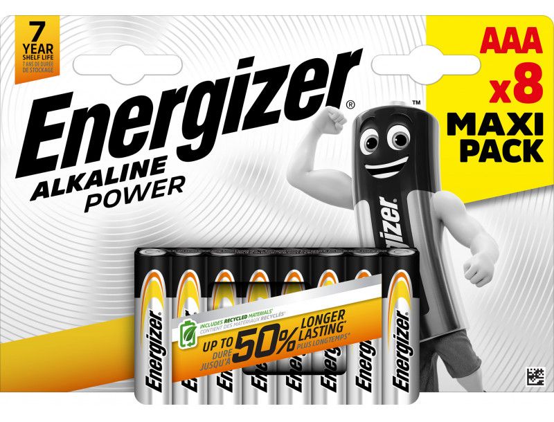 ENERGIZER ALKALINE POWER AAA CHP8 1,5 V PATAREI