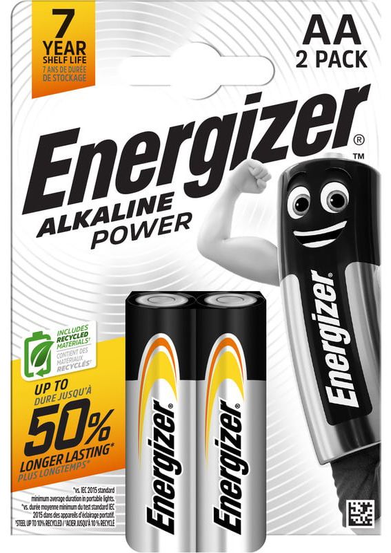 ENERGIZER ALKALINE POWER AA CHP2 1,5 V PATAREI