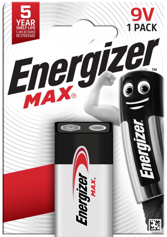 ENERGIZER MAX ALKALINE CHP1 9 V PATAREI