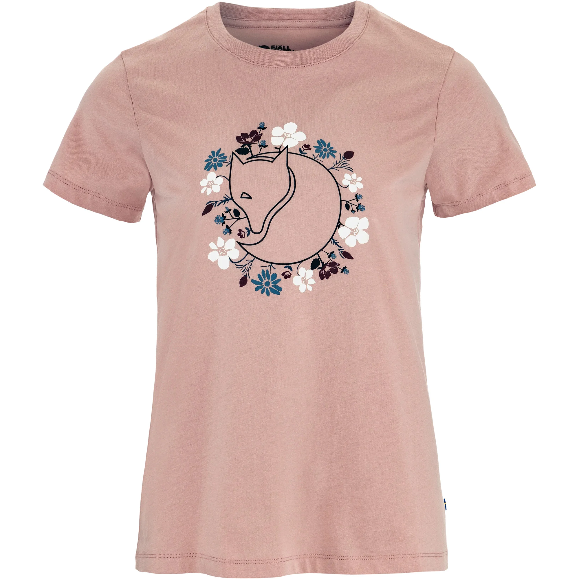 T-SÄRK FJÄLLRÄVEN FJÄLLBLOMSTER FOX W CHALK ROSE