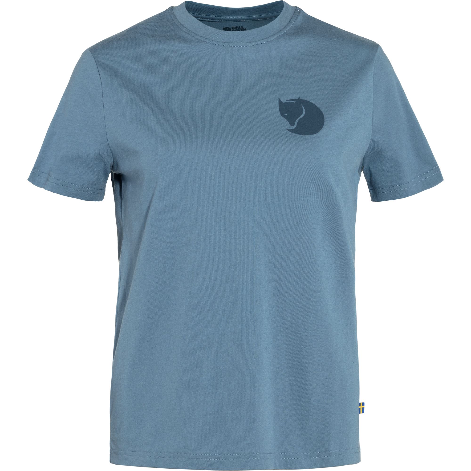 ФУТБОЛКА FJÄLLRÄVEN FOX BOXY LOGO TEE W DAWN BLUE