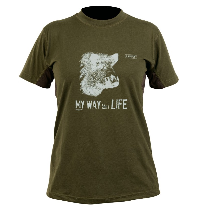 ФУТБОЛКА HART BRANDED BASURDE WOMEN DARK OLIVE