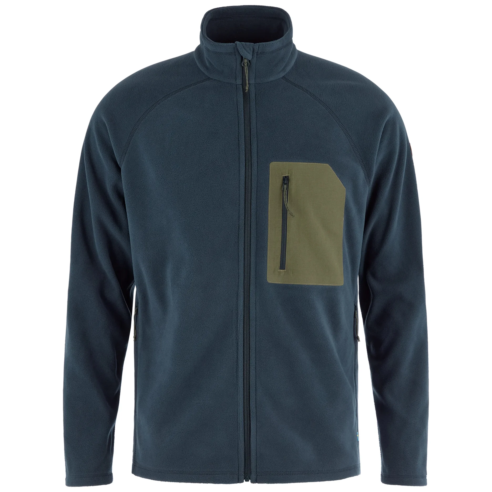 FJÄLLRÄVEN KAIPAK FLEECE M MEN'S FLEECE JACKET DARK NAVY-LAUREL GREEN