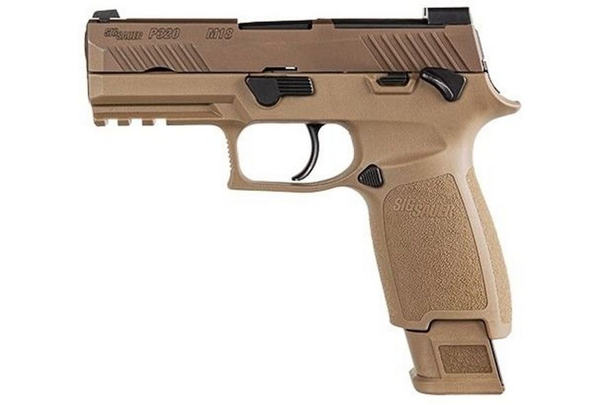 PÜSTOL SIG SAUER P320 M18 FDE 9X19
