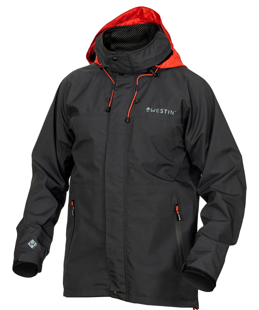 WESTIN W6 RAIN JACKET KALASTUSJOPE STEEL BLACK