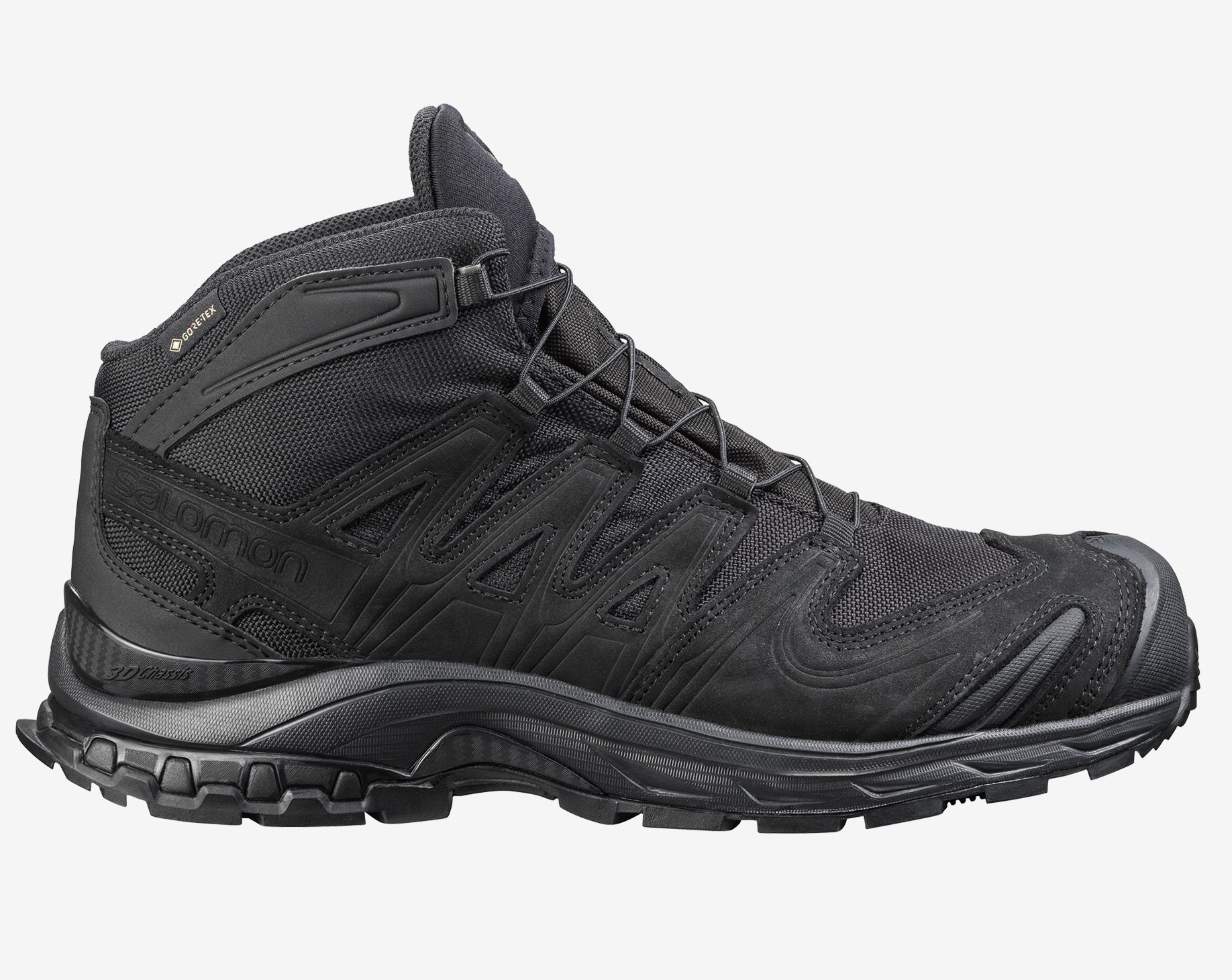 個人装備 SALOMON XA FORCES MID GTX EN BLACK SALOMON XA FORCES MID GTX EN BOOTS BLACK - Boots